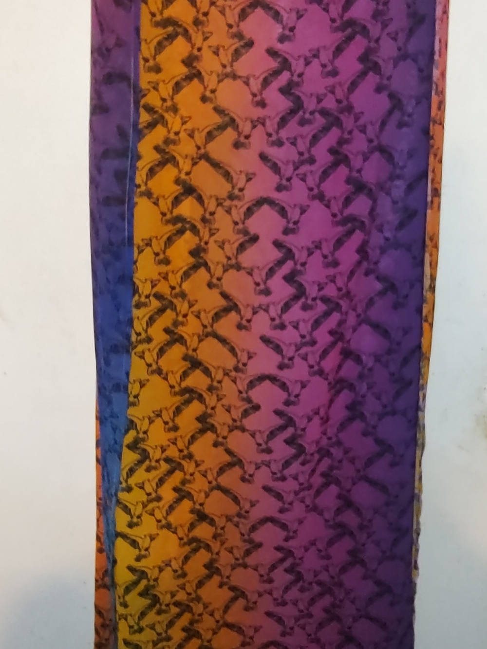 Kurt Geiger Rainbow Gradient High-Low Dress in Purple, Pink, Yellow, Green, Blue - Picture 5 of 12